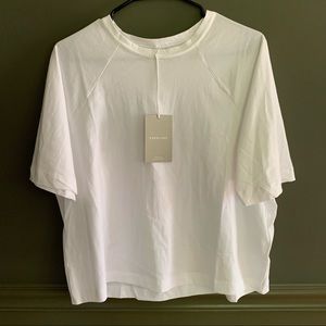 Everlane The Organic Boxy Raglan Tee White sz M